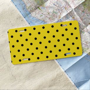 Bumblebee Black Spots Yellow Bumble Bee Animal License Plate