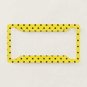 Bumblebee Black Spots Yellow Bumble Bee Animal License Plate Frame