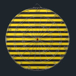 Bumblebee Black Yellow Horizontal Lines Bumble Bee Dart Board<br><div class="desc">If you want to show everyone how much you love bees, this fun and cute design with black and yellow horizontal stripes will make everyone notice. This is the ideal option for animal lovers! You will see how everyone will love the cute bumblebee aesthetic that this design has just by...</div>