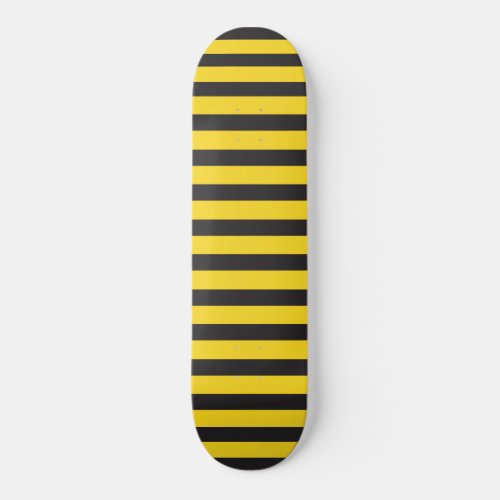 Bumblebee Black Yellow Horizontal Lines Bumble Bee Skateboard