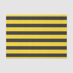 Bumblebee Black Yellow Horizontal Lines Bumble Bee Tissue Paper