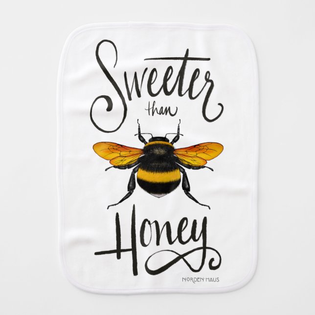 Bumblebee Burp cloth (Front)