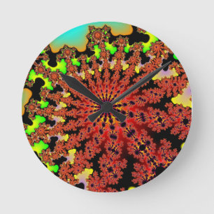 Bumblebee Burst Round Clock