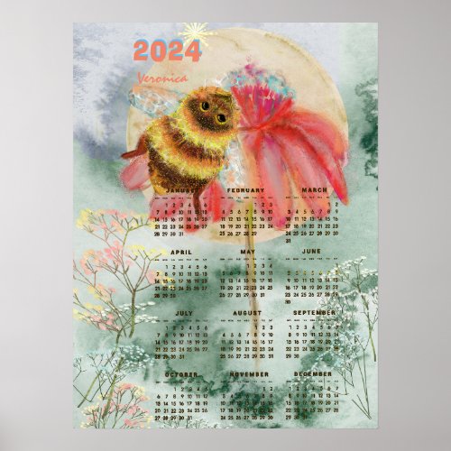 Bumblebee Callendar Larger Poster