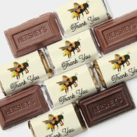 BumbleBee Carrying Pollen  - Thank You   Hershey's Miniatures