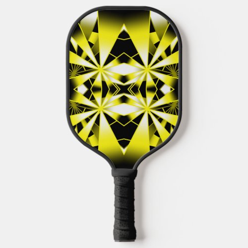 Bumblebee Color Gradient Filled Perspective Art Pickleball Paddle