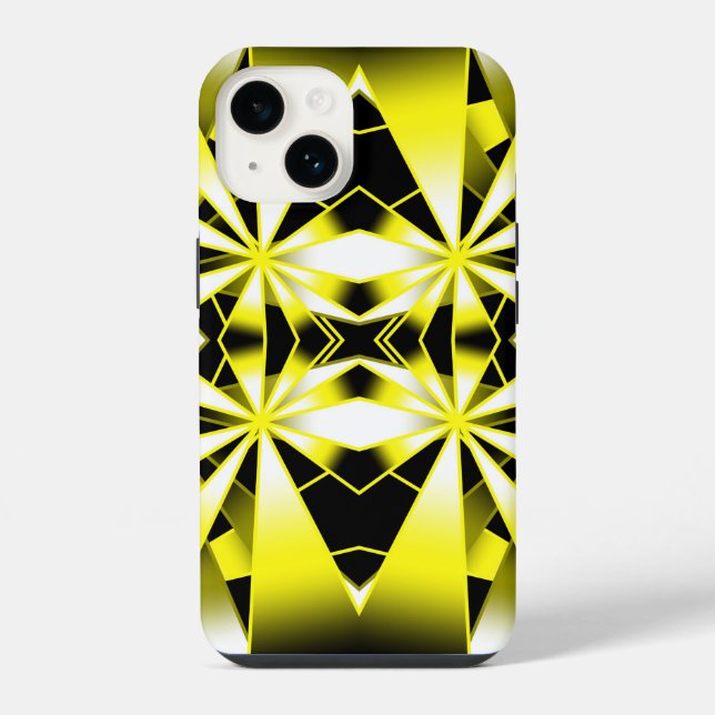 Bumblebee Color Gradient Perspective Drawing Iphone Case (Back)