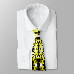 Bumblebee Color Gradient Perspective Drawing Neck Tie