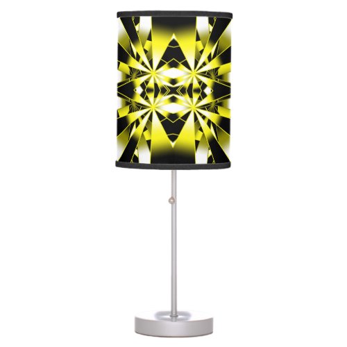 Bumblebee Color Gradient Perspective Drawing Table Lamp