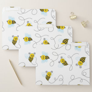 Bumblebee Flying Yellow Black Bumble Bee File Folder