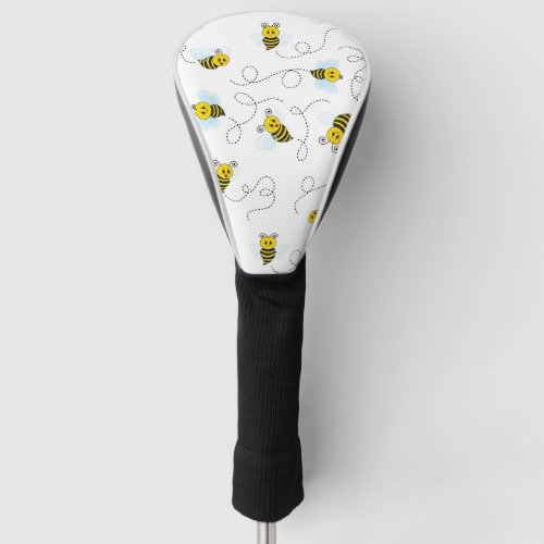 Bumblebee Flying Yellow Black Bumble Bee Golf Head Cover