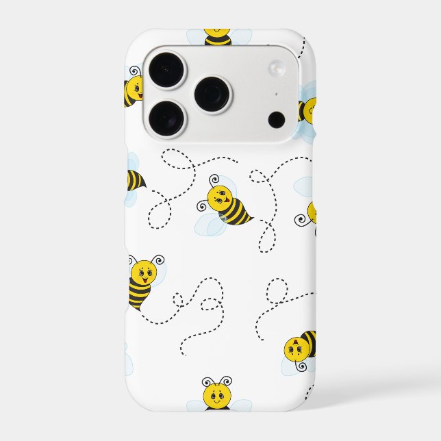 Bumblebee Flying Yellow Black Bumble Bee Iphone Case (Back)