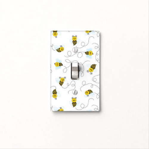 Bumblebee Flying Yellow Black Bumble Bee Light Switch Cover
