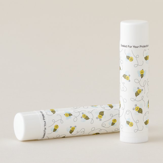 Bumblebee Flying Yellow Black Bumble Bee Lip Balm (Front)