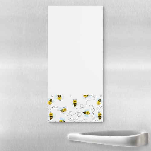 Bumblebee Flying Yellow Black Bumble Bee Magnetic Notepad