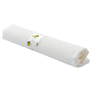 Bumblebee Flying Yellow Black Bumble Bee Napkin Bands