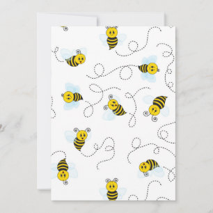 Bumblebee Flying Yellow Black Bumble Bee Thank You Card