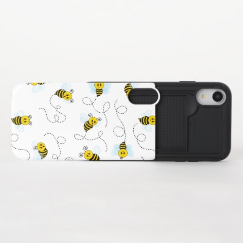 Bumblebee Flying Yellow Black Bumble Bee iPhone XR Slider Case