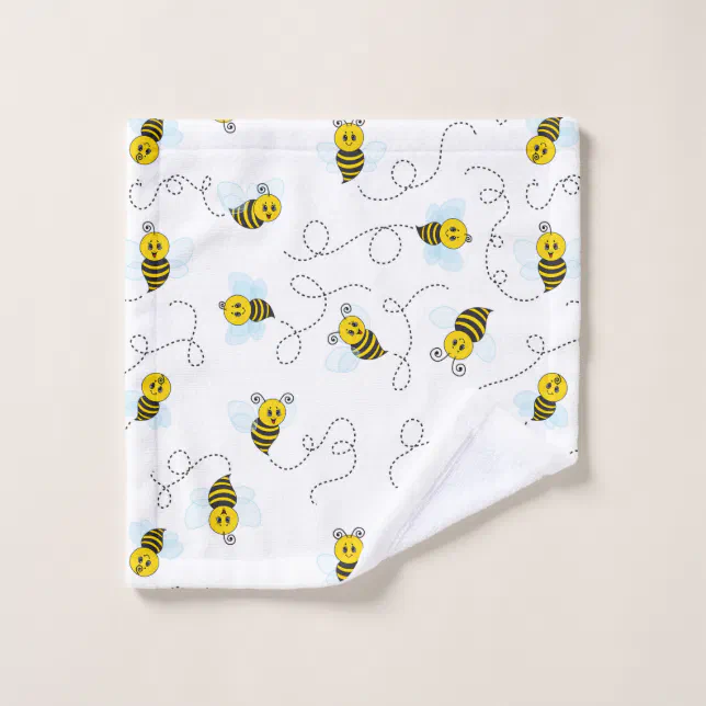 Custom Buzzing Bee Kitchen Towel - Poly Cotton w/ Name or Text