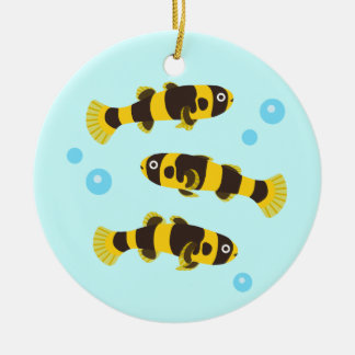 Bumblebee Goby Fish Ceramic Ornament