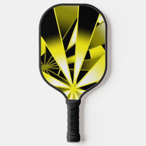 Bumblebee Gradient Color Fill Perspective Art Pickleball Paddle