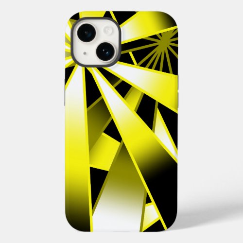 Bumblebee Gradient Color Fill Perspective Drawing Case_Mate iPhone 14 Case