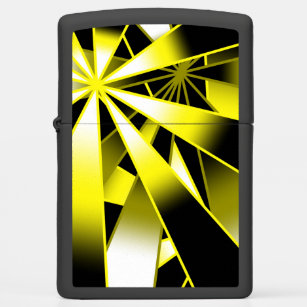 Bumblebee Gradient Color Fill Perspective Drawing Zippo Lighter