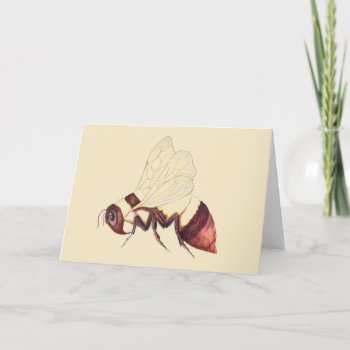Bumblebee Greeting Card by aftermyart at Zazzle
