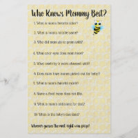 Bee themed baby shower clearance games