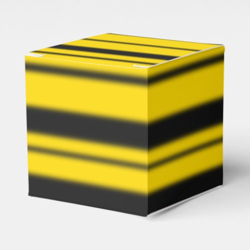 Bumblebee Inspired YellowBlack Striped Pattern Favor Boxes