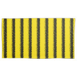 [ Thumbnail: Bumblebee Inspired Yellow/Black Striped Pattern Pillow Case ]