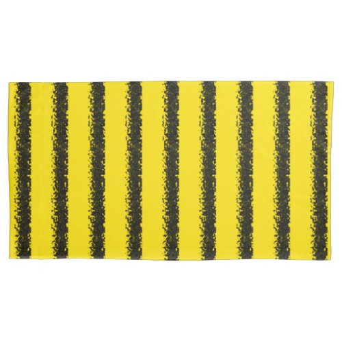 Bumblebee Inspired YellowBlack Striped Pattern Pillow Case