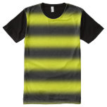 [ Thumbnail: Bumblebee Inspired Yellow & Black Stripes T-Shirt ]
