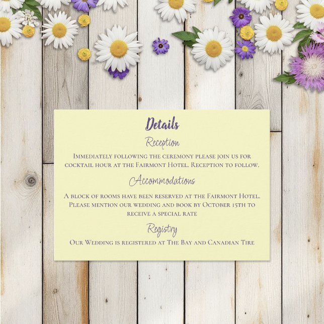 Bumblebee Lavender Flowers Yellow Enclosure Card (Creator Uploaded)