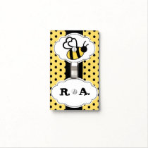 Bumblebee Light Switch Plate for Baby Nursery