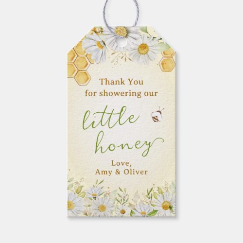 Bumblebee Little Honey Bee Baby Shower Thank You Gift Tags