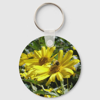 Bumblebee n sunflower keychain