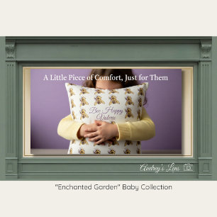 Bumblebee Nursery Pillow   Whimsical Garden