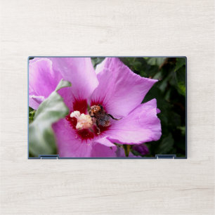 Bumblebee on Hibiscus Flower HP Laptop Skin