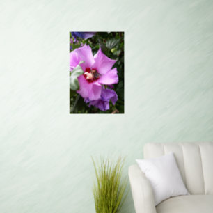 Bumblebee on Hibiscus Flower Wall Decal