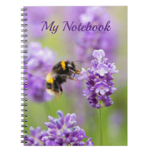 Bumblebee On Lavender Notebook