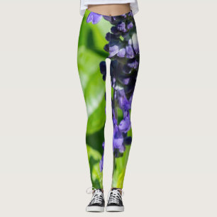 Bumblebee On Salvia Leggings
