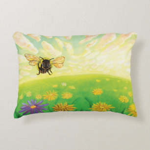 Bumblebee on the Horizon Accent Pillow