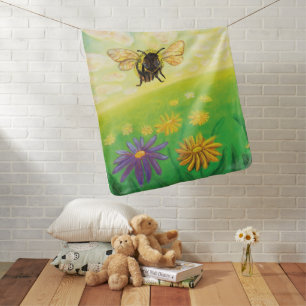 Bumblebee on the Horizon Baby Blanket