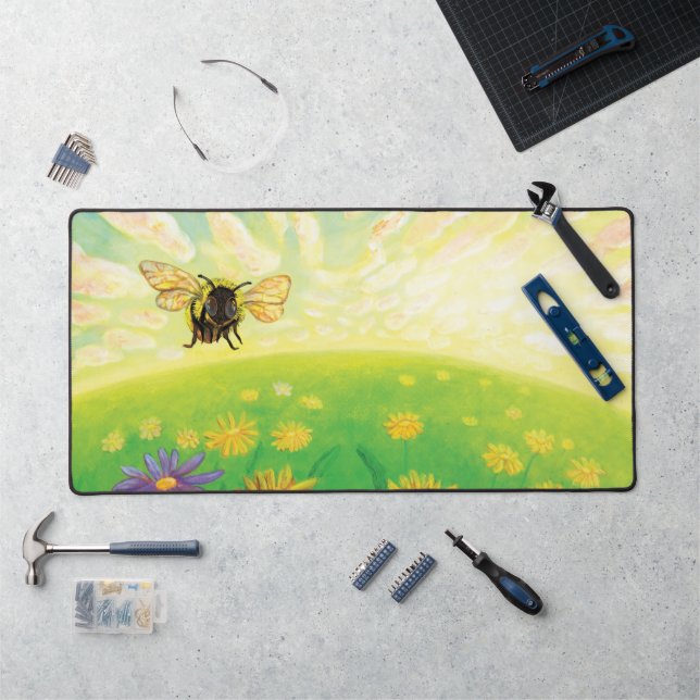 Bumblebee on the Horizon Desk Mat (Workstation)