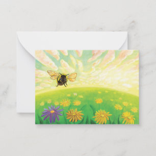 Bumblebee on the Horizon Note Card