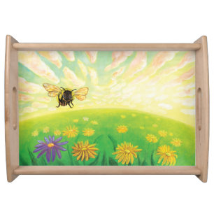 Bumblebee on the Horizon  Serving Tray