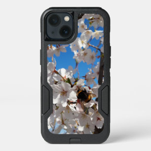 Bumblebee on wild cherry bloom iPhone 13 case