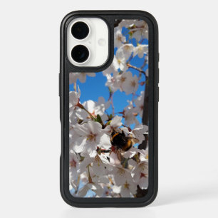 Bumblebee on wild cherry bloom iPhone 16 case