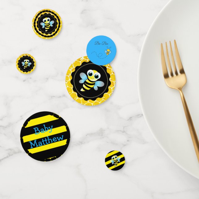Bumblebee Personalized Baby Shower Confetti (Group)